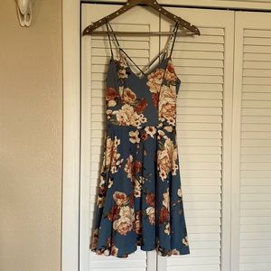 BLUE FLORAL DRESS